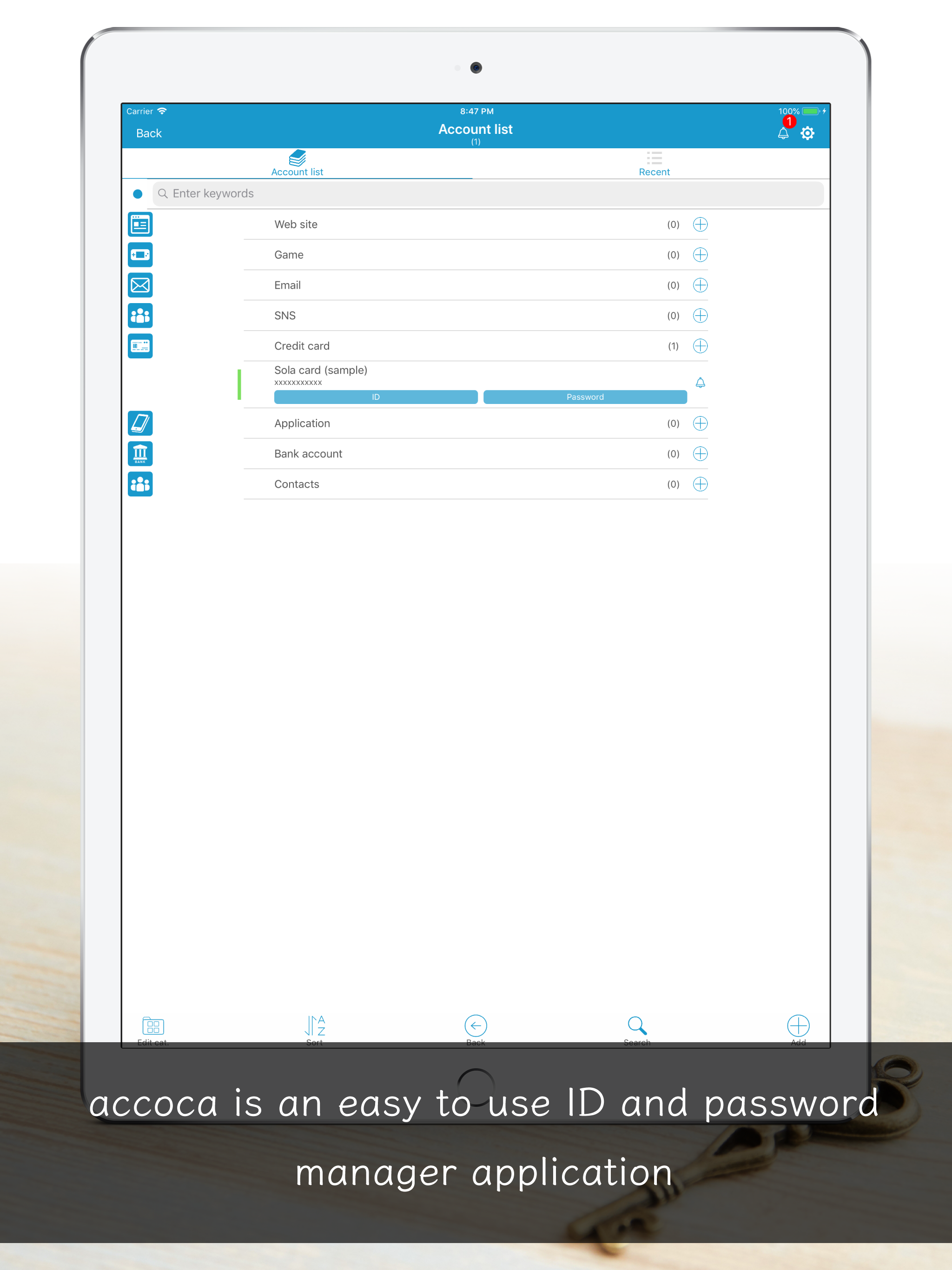 accoca - ID ＆ Password Manager screenshot 6