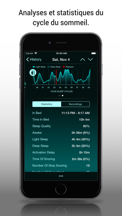 Screenshot #3 pour Sleep Recorder Plus