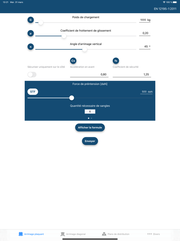 Screenshot #4 pour SpanSet Calculateur d'arrimage