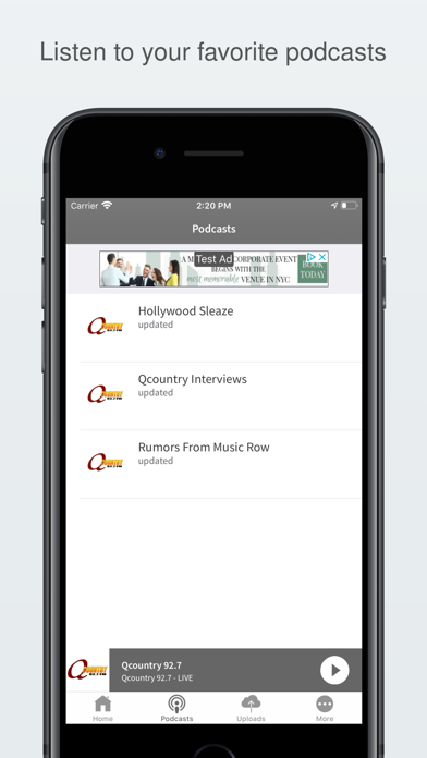 Qcountry 92.7 Screenshot