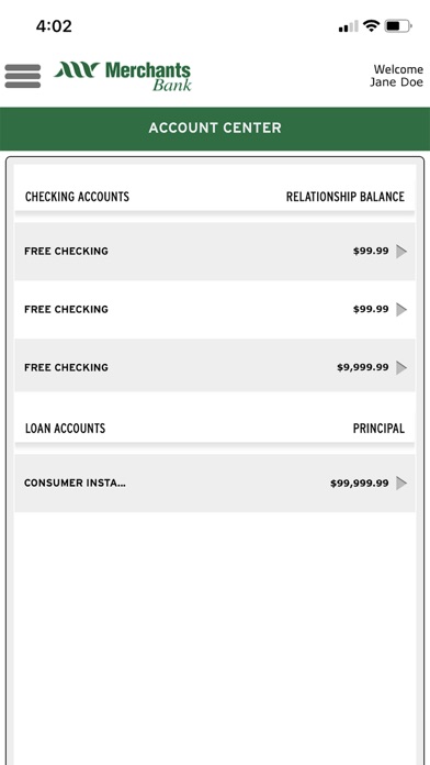 Merchants Bank Commercial Screenshot