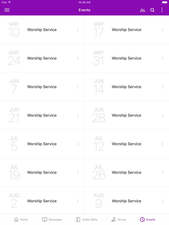 House of Triumph Church iPad screenshot 3 - Education app