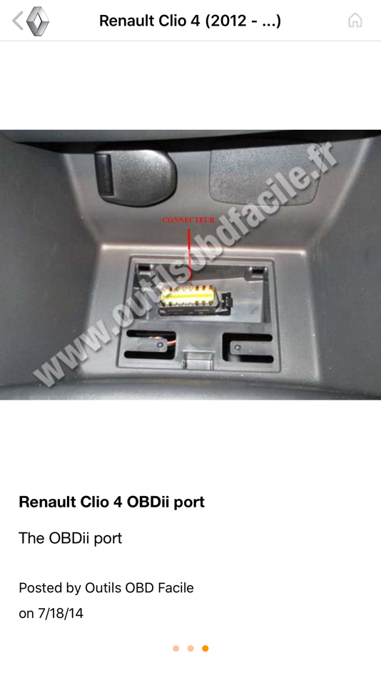 #3. Where is my OBD2 port? Find it (iOS) 由: OUTILS OBD FACILE SARL