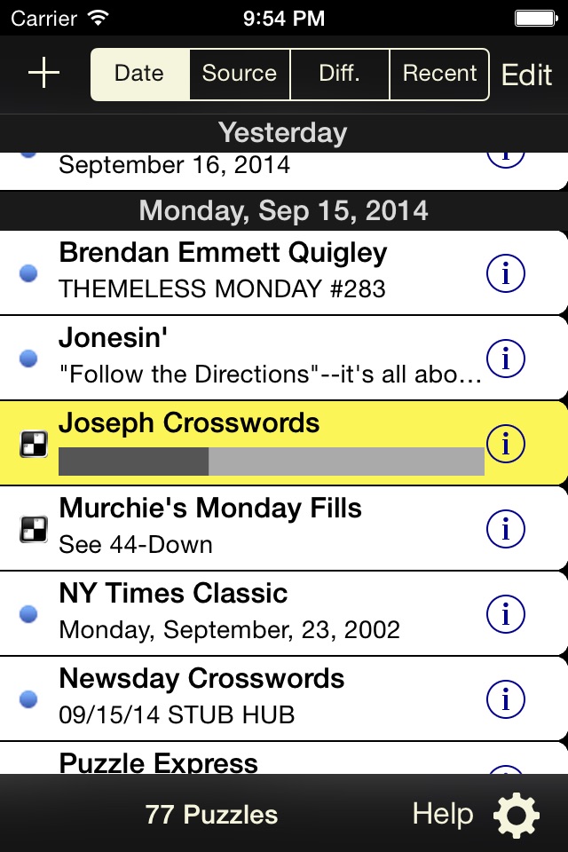 Crosswords Classic screenshot 2