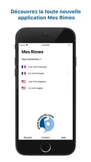 mes rimes iPhone Captures Décran 1