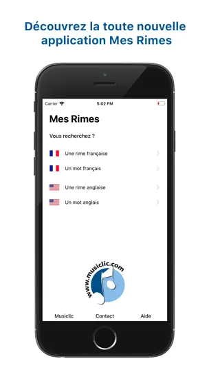 Capture d'écran de Mes Rimes sur iPhone 1