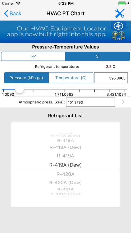 HVAC PT Chart screenshot-6