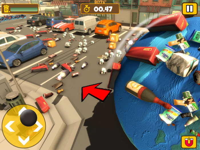 Big Garbage Roller Ball Smash