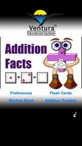 Addition Facts screenshot