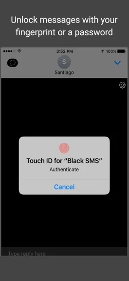 Game screenshot Black SMS - Protected Texts apk