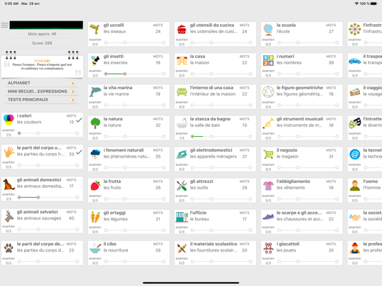 Screenshot #4 pour Apprenons les mots italiens