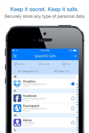 SplashID Safe Password Managerのおすすめ画像1