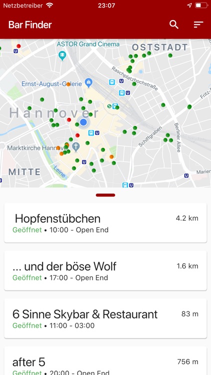 Bar Finder - Hannover