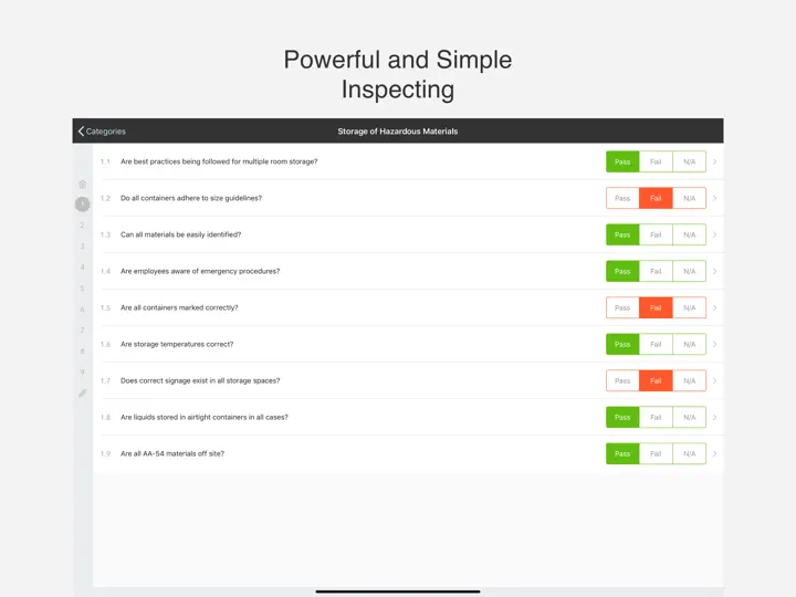 Capture d'écran de Checklist Inspector sur iPhone 2