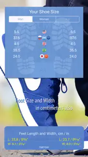 feet meter measure shoe size iphone screenshot 2