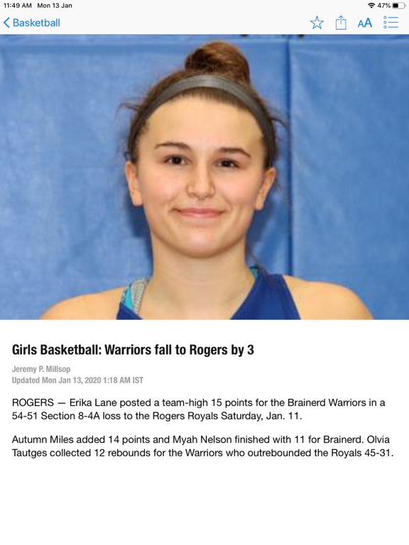 Brainerd Dispatch iPad screenshot 4 - News app