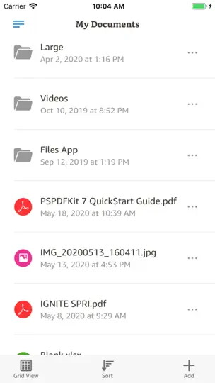 Amazon WorkDocs iPhone Screenshot 2