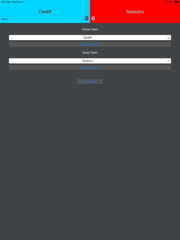 Breakdown: Rugby Stats iPad screenshot 9 - Sports app