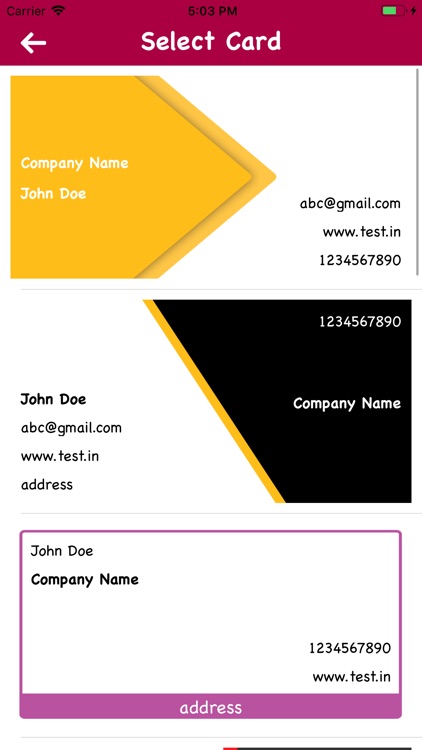 Business Card Maker-Share card