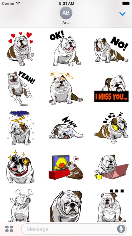 British Bulldog Icon Sticker