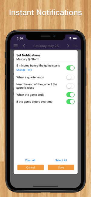 Scores App: WNBA Basketball(圖4)-速報App