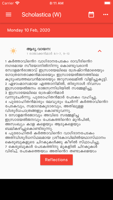 Daily Malayalam Readings Screenshot