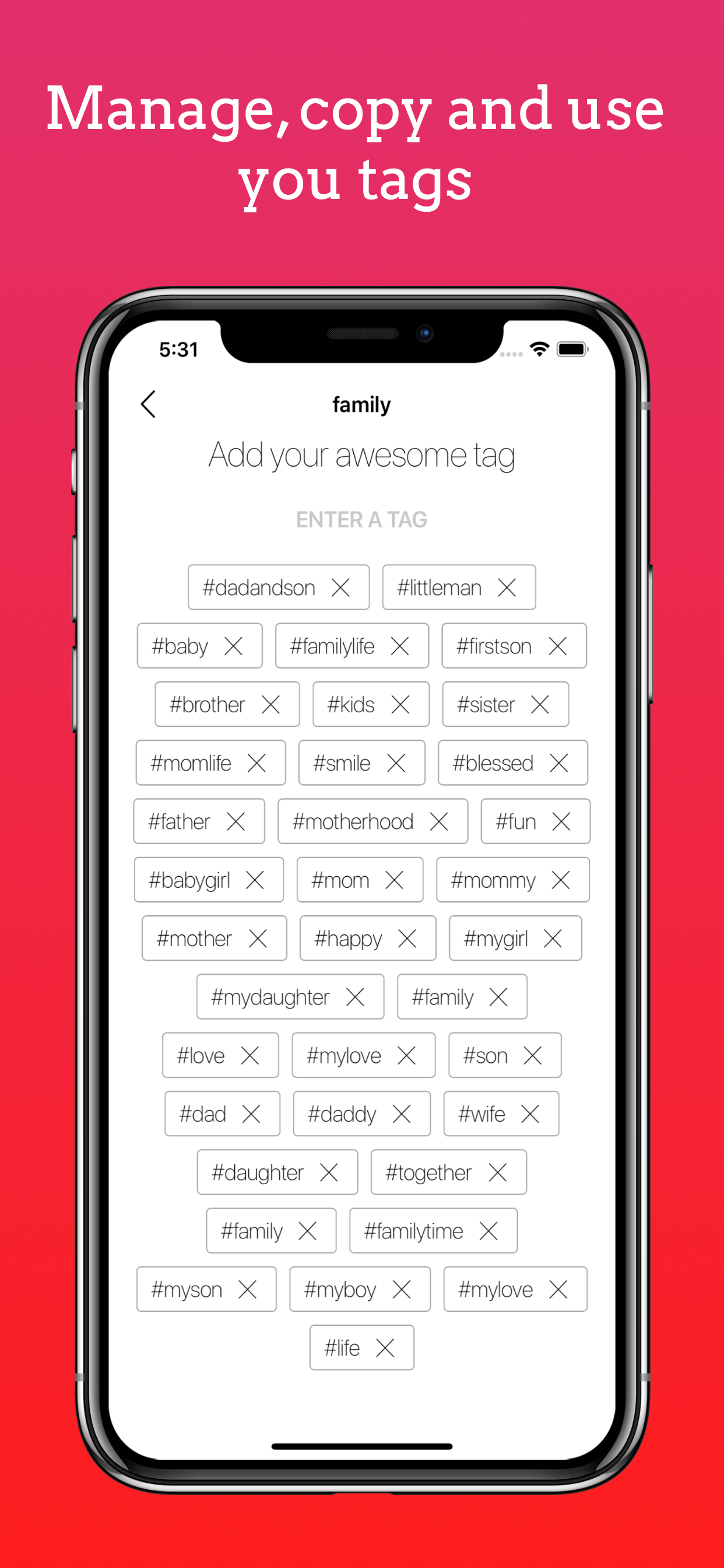Tagenator - Tags for Instagram
