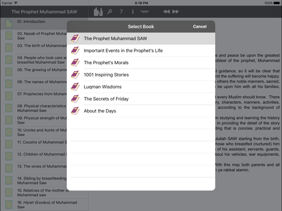 Muslim Book Pack for iPad iPad app afbeelding 2