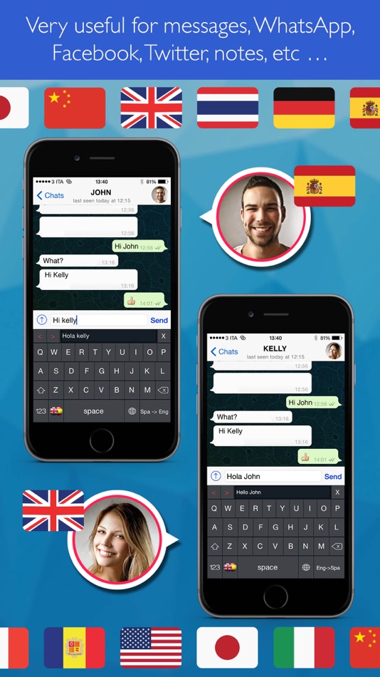 #2. Keyboard Translator Pro! (iOS) By: luca calciano