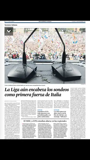 Captura de pantalla de La Vanguardia Edición Impresa en iPhone 3