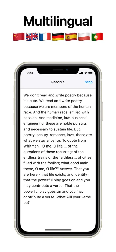 Text to speech reader