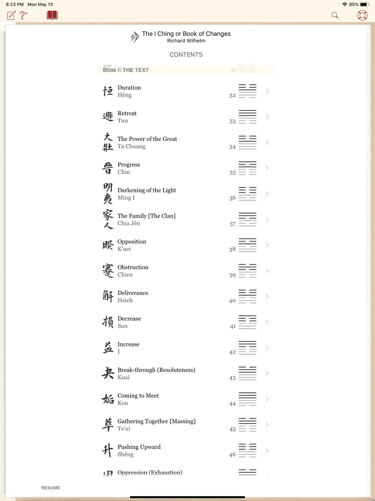 The I Ching or Book of Changes ipad screenshot 4