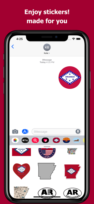 Arkansas emojis - USA stickers(圖5)-速報App