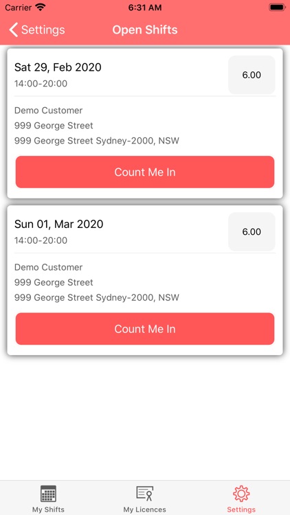 timeliste screenshot-4