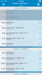 ochsner performance training iphone screenshot 3