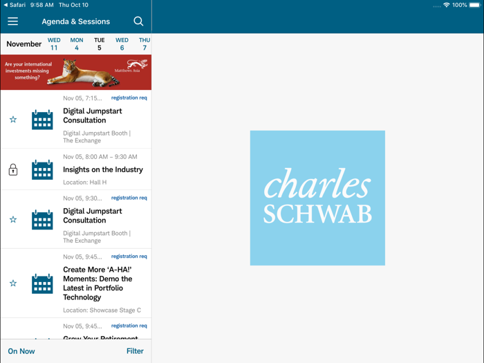 Charles Schwab Events