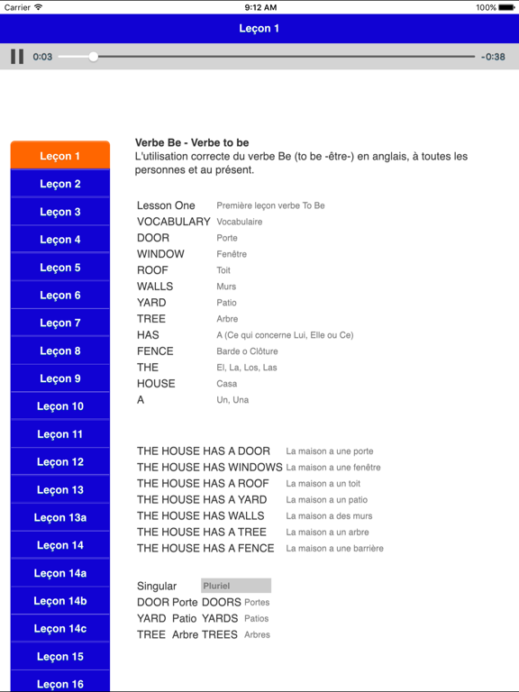Screenshot #5 pour Cours d'Anglais