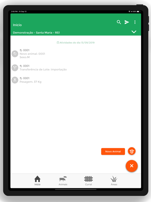 Jetbov de campo iPad screenshot 1 - Productivity app
