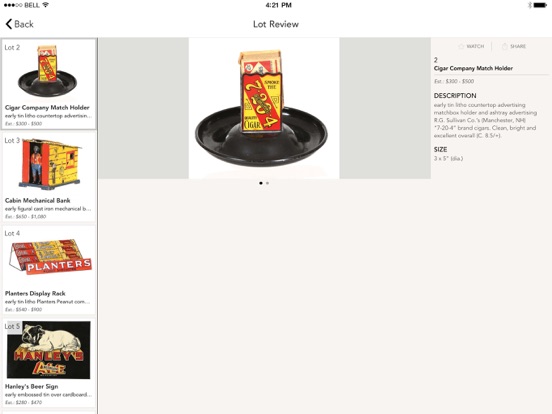 AntiqueAdvertising.com iPad screenshot 3 - Shopping app