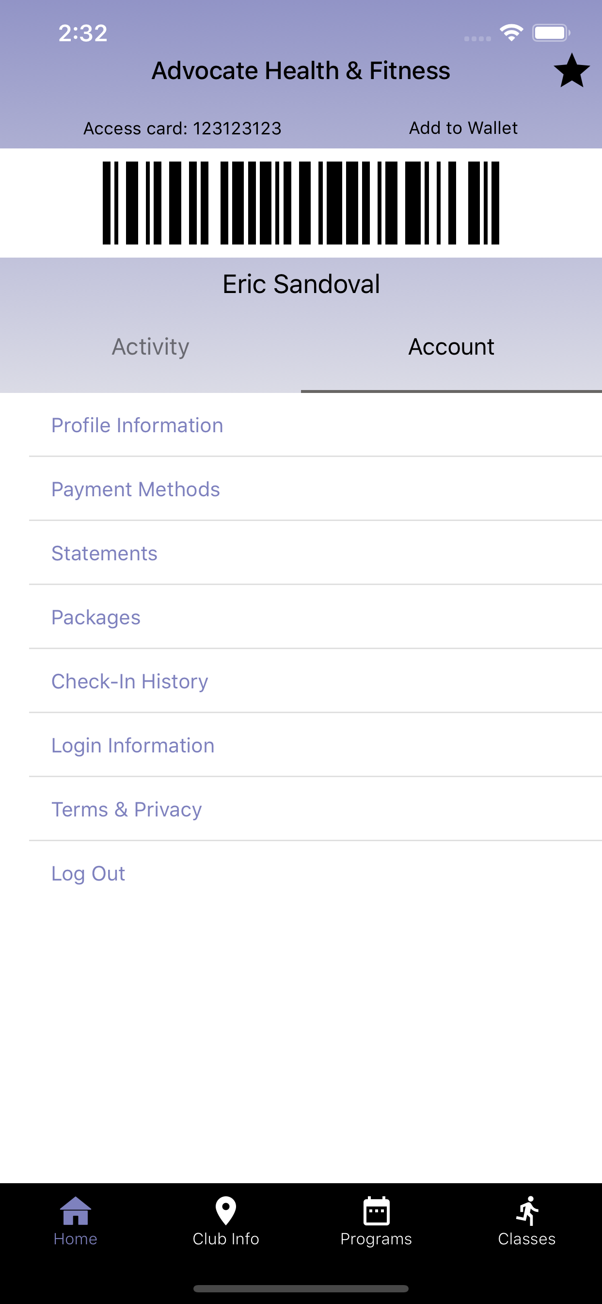 Advocate Health & Fitness screenshot 3