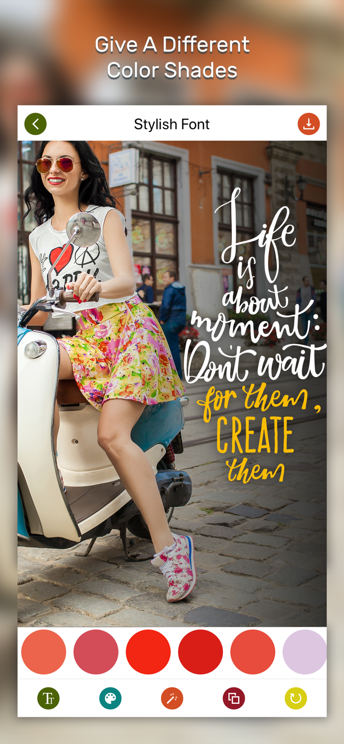 Text on Photo.s FontTypography