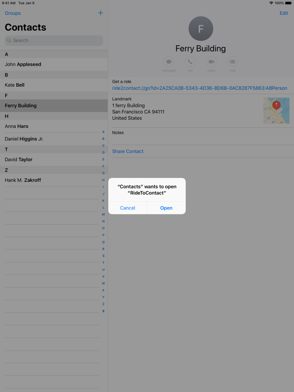 Ride To Contact iPad screenshot