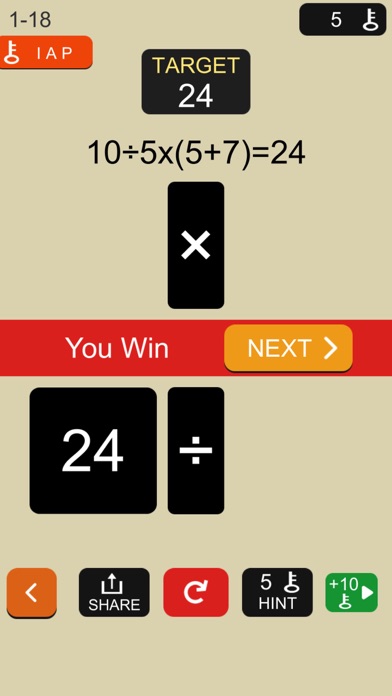 How to cancel & delete King Of 24 - fun math games from iphone & ipad 3
