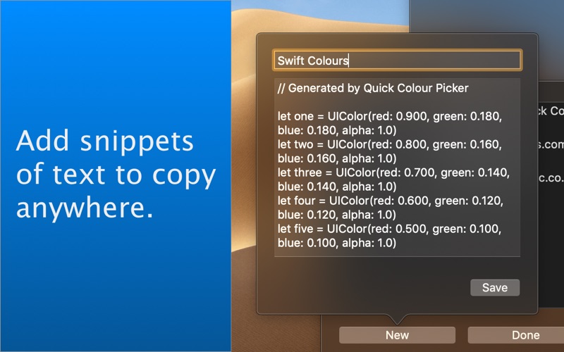 How to cancel & delete quick copy searchable snippets 1