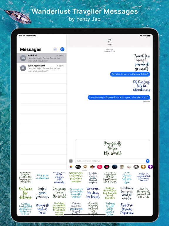 Screenshot #4 pour Wanderlust Traveller Messages