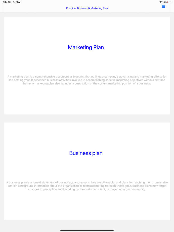 Premium Plan - BP and MP