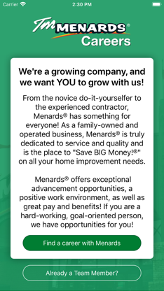 Menards® Careers screenshot 1