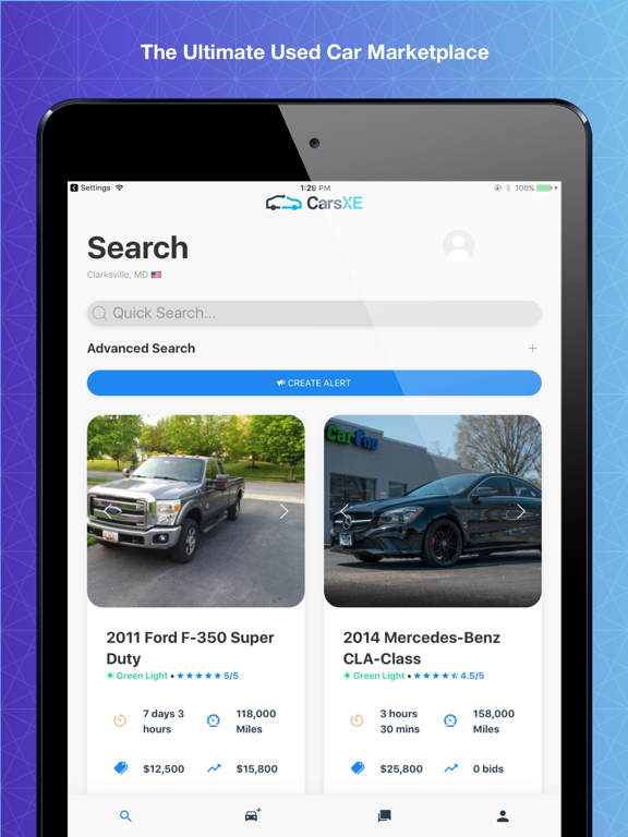CarsXE iPad screenshot 1 - Shopping app