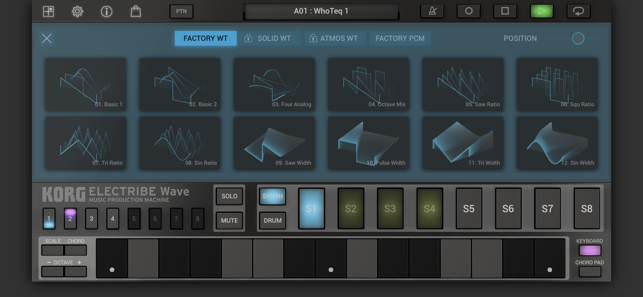 KORG ELECTRIBE Wave Screenshot