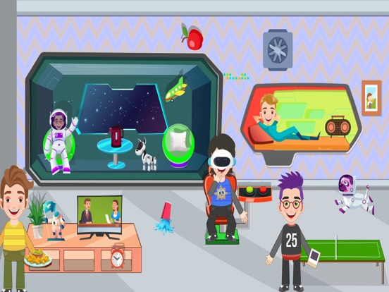 Space Ship Life Pretend Play iPad screenshot